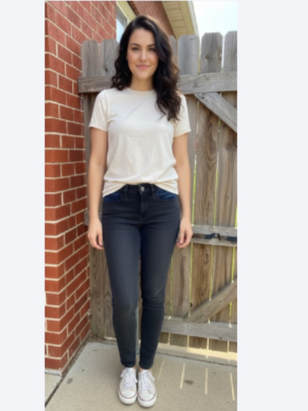 👗American Eagle Outfitters Black and Dark Indigo Two-Tone jeggings